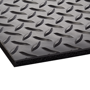 Crown Mats Electrically Conductive Deck Plate 2'x3' Black (CD 0023EB) shown in detail, emphasizing its durability and design.
