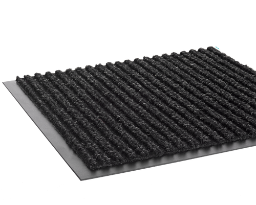 Crown Mats Needle-Rib 3'x10' Charcoal (NR 0310CH) displayed, illustrating its high-quality construction and functionality.
