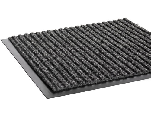 Crown Mats Needle-Rib 3'x5' Gray (NR 0035GY) displayed, illustrating its high-quality construction and functionality.