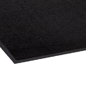 Crown Mats Rely-On Olefin 3'x4' Black (GS 0034BK) displayed, illustrating its high-quality construction and functionality.