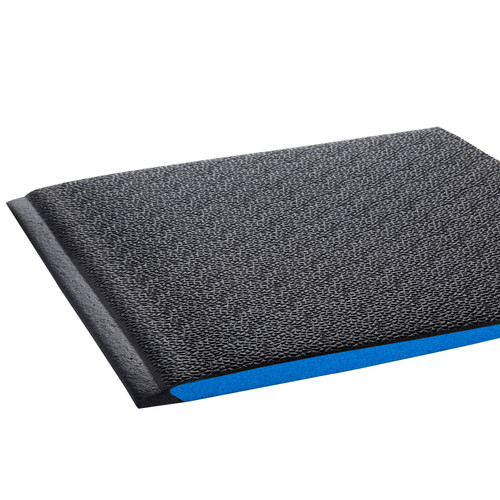 Close-up of Crown Mats Wear-Bond Comfort-King Diamond-Surface 3'x5' Black (WB Z035KD), showcasing its unique features and benefits.
