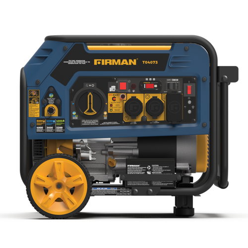 Experience the power and reliability of the Firman Tri Fuel Portable Generator 5000/4000W Electric Start Gas, Wheel Kit CO Alert 50 ST CAN (T04073) with advanced technology, perfect for ideal for tri fuel portable generator 5000/4000w electric start gas, wheel kit co alert 50 st can (t04073) applications, 6 in performance and efficiency.