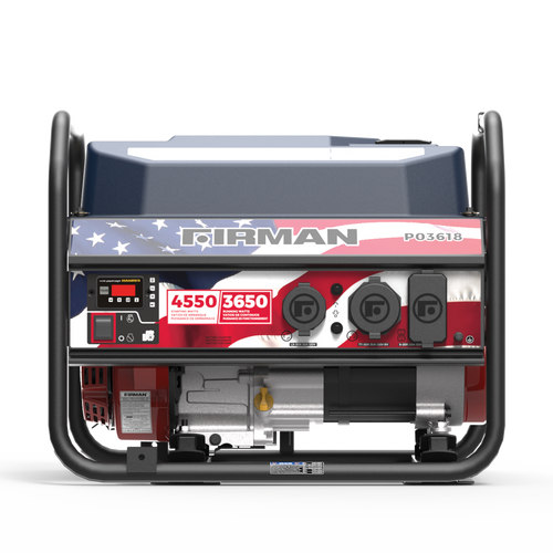 Experience the power and reliability of the Firman Gas Portable Generator 4650/3650W Recoil Start Stars & Stripes Print 50 ST (P03618) with advanced technology, perfect for ideal for gas portable generator 4650/3650w recoil start stars & stripes print 50 st (p03618) applications, 15 in performance and efficiency.