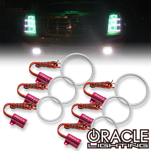 Front view of Oracle Lighting 2007-2013 Cadillac Escalade LED Headlight Halo Kit, Oracle Lighting 2007-2013 Cadillac Escalade LED Headlight Halo Kit w/RF Controller, Oracle Lighting 2007-2013 Cadillac Escalade LED Headlight Halo Kit w/2.0 Controller, Oracle Lighting 2007-2013 Cadillac Escalade LED Headlight Halo Kit No Controller, Oracle Lighting 2007-2013 Cadillac Escalade LED Headlight Halo Kit w/BC1 Controller, Oracle Lighting 2007-2013 Cadillac Escalade LED Headlight Halo Kit w/Simple Controller