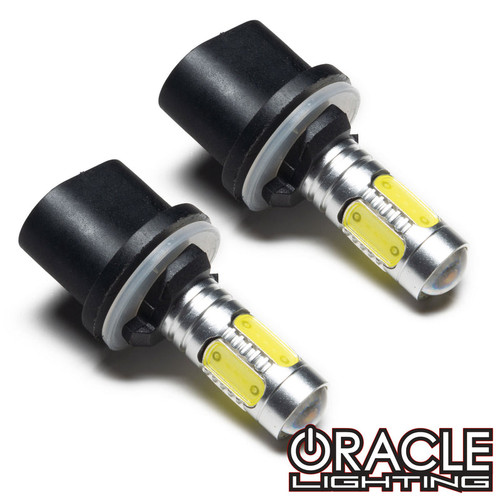 Detailed view of Oracle Lighting 880/881 Plasma LED Bulbs, Oracle Lighting 880/881 Plasma LED Bulbs in white background, Oracle Lighting 880/881 Plasma LED Bulbs in packaging