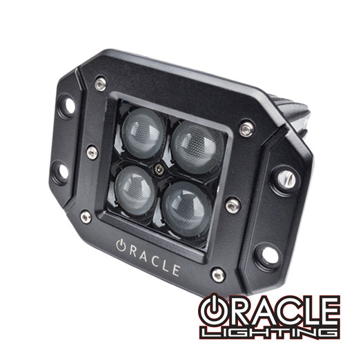 Detailed view of Oracle Lighting 3" Flush LED Spot/Flood Light, Side view of Oracle Lighting 3" Flush LED Spot/Flood Light