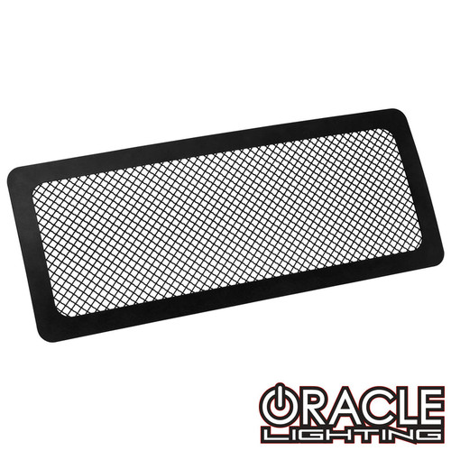 Front view of Oracle Lighting Stainless Steel Mesh Insert, Oracle Lighting Stainless Steel Mesh Insert in white background, Installed Oracle Lighting Stainless Steel Mesh Insert