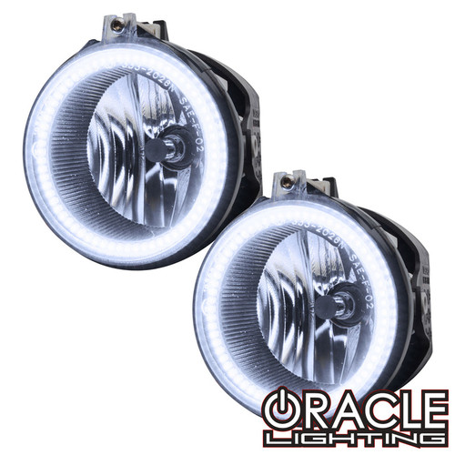 Detailed view of Oracle Lighting Charger Pre-Assembled Fog Lights, Side angle of Oracle Lighting Charger Pre-Assembled Fog Lights, Oracle Lighting Charger Pre-Assembled Fog Lights in white background, Back view of Oracle Lighting Charger Pre-Assembled Fog Lights, Side view of Oracle Lighting Charger Pre-Assembled Fog Lights, White variant of Oracle Lighting Charger Pre-Assembled Fog Lights, Blue variant of Oracle Lighting Charger Pre-Assembled Fog Lights, Red variant of Oracle Lighting Charger Pre-Assembled Fog Lights, Amber variant of Oracle Lighting Charger Pre-Assembled Fog Lights, Purple variant of Oracle Lighting Charger Pre-Assembled Fog Lights, ColorSHIFT® variant of Oracle Lighting Charger Pre-Assembled Fog Lights