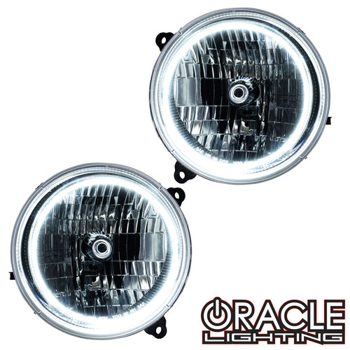 Front view of Oracle Lighting 2002-2004 Jeep Liberty Pre-Assembled LED Halo Headlights, Oracle Lighting 2002-2004 Jeep Liberty Pre-Assembled LED Halo Headlights in White, Oracle Lighting 2002-2004 Jeep Liberty Pre-Assembled LED Halo Headlights in ColorSHIFT® - w/ RF Controller, Oracle Lighting 2002-2004 Jeep Liberty Pre-Assembled LED Halo Headlights in ColorSHIFT® - w/ 2.0 Controller, Oracle Lighting 2002-2004 Jeep Liberty Pre-Assembled LED Halo Headlights in ColorSHIFT® - w/ No Controller, Oracle Lighting 2002-2004 Jeep Liberty Pre-Assembled LED Halo Headlights in ColorSHIFT® - w/ BC1 Controller, Oracle Lighting 2002-2004 Jeep Liberty Pre-Assembled LED Halo Headlights in ColorSHIFT® - w/ Simple Controller