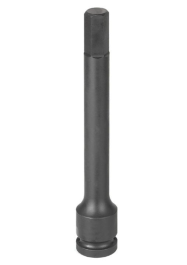Grey Pneumatic 3/8" Drive x 8mm Hex Driver 4" Length Socket (19084M)