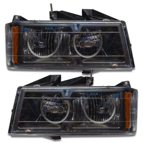 Front view of Oracle Lighting 2004-2012 Chevrolet Colorado LED Halo Pre-Assembled Headlights, Oracle Lighting 2004-2012 Chevrolet Colorado LED Halo Pre-Assembled Headlights in White, Oracle Lighting 2004-2012 Chevrolet Colorado LED Halo Pre-Assembled Headlights in blue, Oracle Lighting 2004-2012 Chevrolet Colorado LED Halo Pre-Assembled Headlights in UV/Purple, Oracle Lighting 2004-2012 Chevrolet Colorado LED Halo Pre-Assembled Headlights in ColorSHIFT® - w/ RF Controller, Oracle Lighting 2004-2012 Chevrolet Colorado LED Halo Pre-Assembled Headlights in ColorSHIFT® - w/ 2.0 Controller, Oracle Lighting 2004-2012 Chevrolet Colorado LED Halo Pre-Assembled Headlights in ColorSHIFT® - w/ No Controller, Oracle Lighting 2004-2012 Chevrolet Colorado LED Halo Pre-Assembled Headlights in ColorSHIFT® - w/ BC1 Controller, Oracle Lighting 2004-2012 Chevrolet Colorado LED Halo Pre-Assembled Headlights in ColorSHIFT® - w/ Simple Controller, Close up view of Oracle Lighting 2004-2012 Chevrolet Colorado LED Halo Pre-Assembled Headlights, Back view of Oracle Lighting 2004-2012 Chevrolet Colorado LED Halo Pre-Assembled Headlights, Oracle Lighting 2004-2012 Chevrolet Colorado LED Halo Pre-Assembled Headlights on white background
