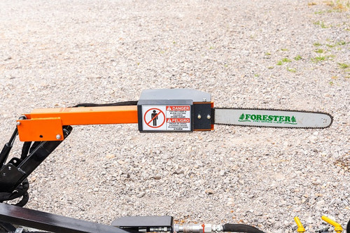 LimbSaw LS8 Hydraulic Chainsaw head attachment, perfect for quick and efficient skid steer tree trimming