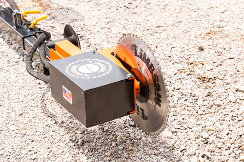 LimbSaw LSC Circular Saw head for hydraulic-powered cutting, ideal for skid steer operations