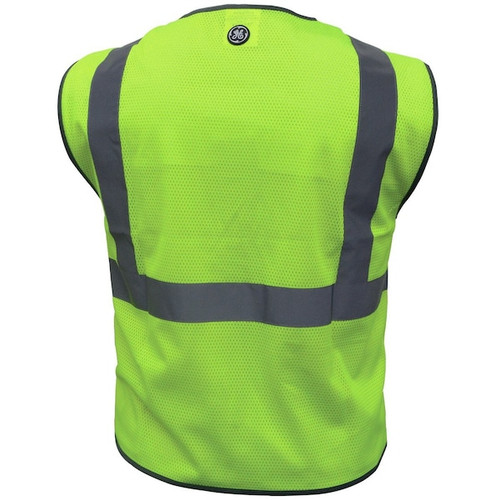 Detailed view of General Electric High-Visibility Safety Vest Green, M Size of General Electric High-Visibility Safety Vest Green, L Size of General Electric High-Visibility Safety Vest Green, XL Size of General Electric High-Visibility Safety Vest Green, M Size of General Electric High-Visibility Safety Vest Orange, L Size of General Electric High-Visibility Safety Vest Orange, XL Size of General Electric High-Visibility Safety Vest Orange, XXL Size of General Electric High-Visibility Safety Vest Orange, Back view of General Electric High-Visibility Safety Vest Green, General Electric High-Visibility Safety Vest Dimensions, Back view of General Electric High-Visibility Safety Vest Orange, Detailed view of General Electric High-Visibility Safety Vest Orange