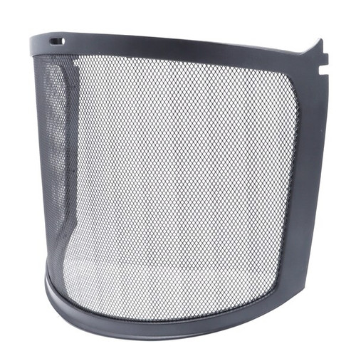 Front view of General Electric Black Full Face Mesh Visor Anodized Steel