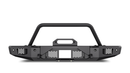 Front view of Body Armor Ford Bronco Odyssey Front Bumper, Body Armor Ford Bronco Odyssey Front Bumper in white background, Side view of Body Armor Ford Bronco Odyssey Front Bumper