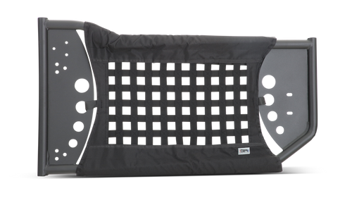 Front view of Body Armor 2018-2024 Jeep Wrangler JL & Gladiator JT Front Traildoors, Side view of Body Armor 2018-2024 Jeep Wrangler JL & Gladiator JT Front Traildoors