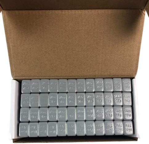 Mr. Lugnut 1/4 oz Grey Steel Stick-On Wheel Weights 48 Strips 3 oz Each (WW-025S)