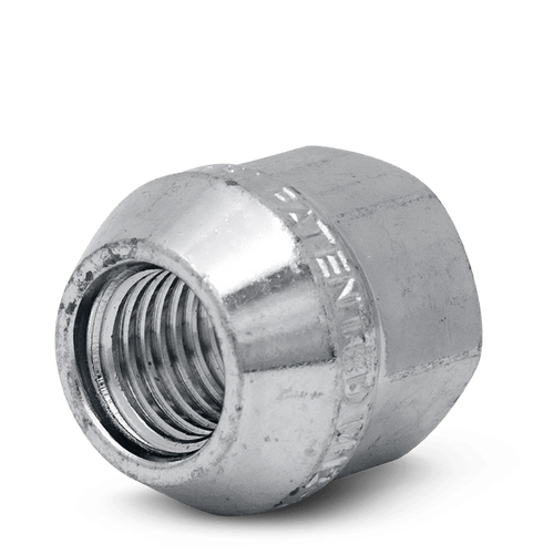 RHI Automotive 12X1.5 Open End Bulge Acorn (18 Point) ET 6 Lug 0.87" Zinc 20 Lugs 4 Locks 1 Key (8435K6ET-Z)