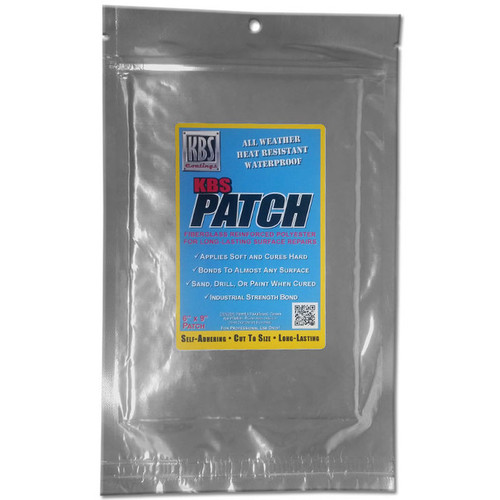KBS Coatings Repair Patch - 6" x 9" in Packaging, Directions of KBS Coatings Repair Patch - 6" x 9"