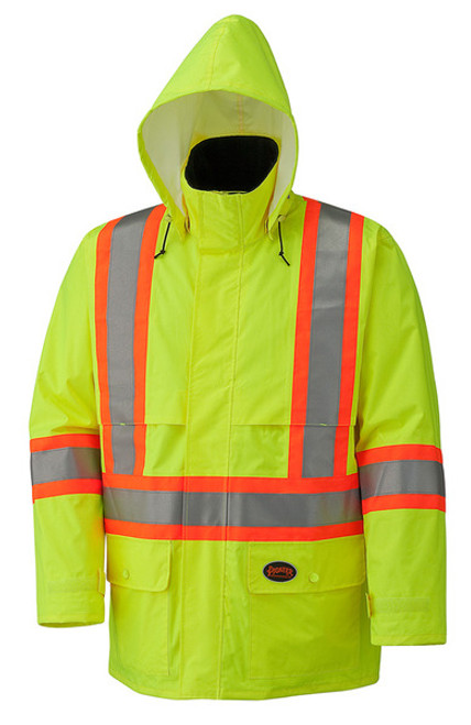 Pioneer Safety Waterproof Hi-Vis Jacket - Large - Yellow/Green (V1090160U-L)
