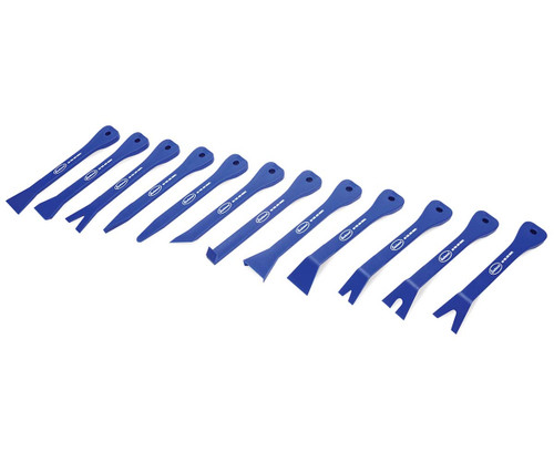 Detailed view of Eastwood 12 Piece Nylon Trim Tool Set, Eastwood 12 Piece Nylon Trim Tool Set in a Storage Pouch