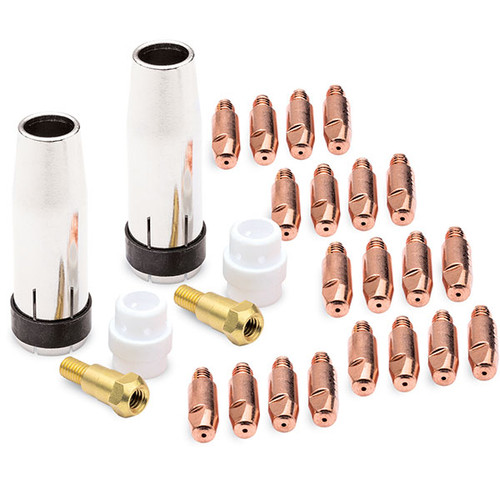 Complete set of Eastwood  MIG 250 - MP250i - MP200i Consumables Kit, Eastwood  MIG 250 - MP250i - MP200i Consumables Kit in a Storage Case