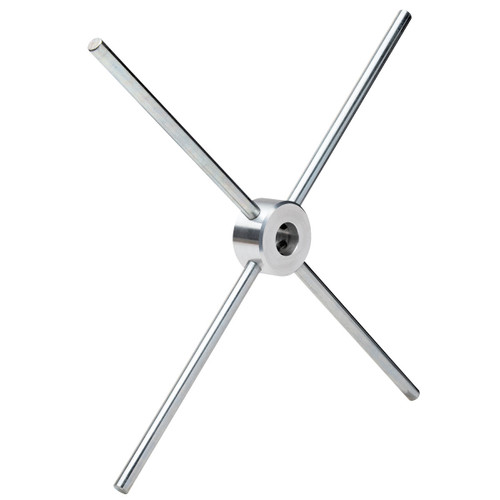 Eastwood Bead Roller 4 Spoke Crank in white background, Close up view of Eastwood Bead Roller 4 Spoke Crank, Eastwood Bead Roller 4 Spoke Crank in Use