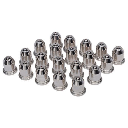 Detailed view of Eastwood CNC Plasma Torch Nozzles 35-60A 20-Pack, Close-up of Eastwood CNC Plasma Torch Nozzles 35-60A 20-Pack