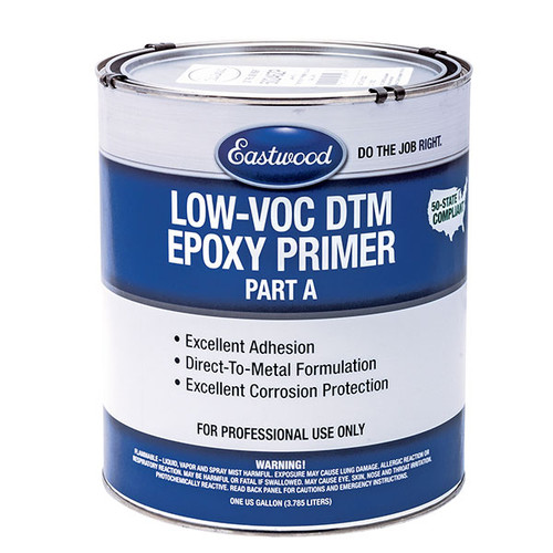 Close-up of Eastwood Epoxy Primer Gray 1:1 Gallon