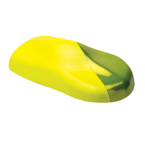 Eastwood HotCoat® Atomic Yellow Powder Coat in white background