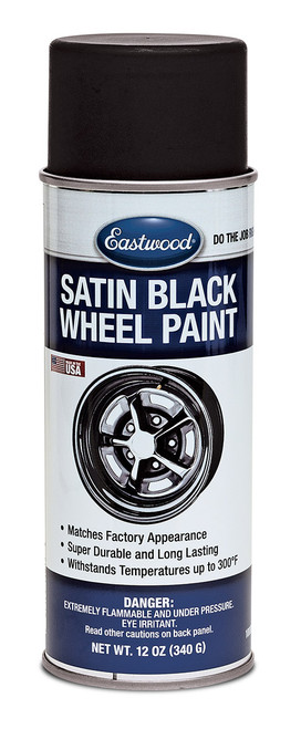 Eastwood Satin Black Wheel Paint in white background