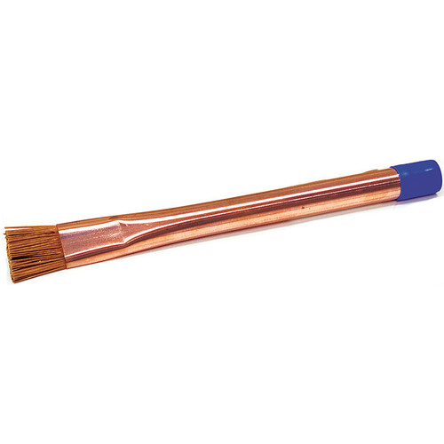 Close up view of Eastwood Fiberglass Acid Brush 5/8inx 8-3/8in Copper Handle
