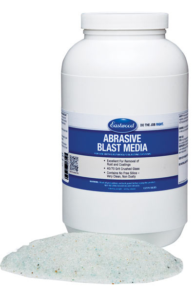 Front view of Eastwood Media for Abrasive Blast Intro Kit 10LBS
