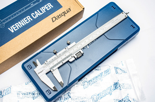 DASQUA 0-150MM / 0-6" STAINLESS STEEL VERNIER CALIPER WITH FINE ADJUST (1490-7005)