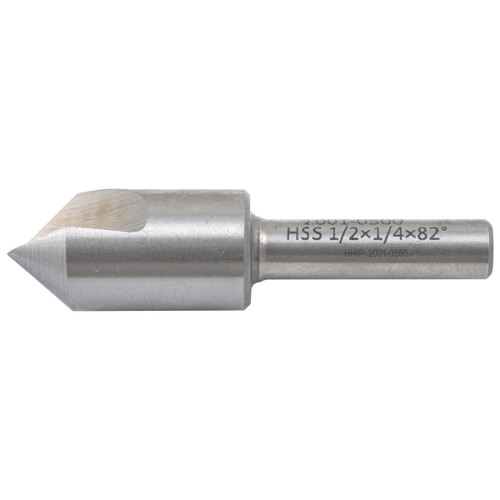HHIP 1/2" SINGLE FLUTE 82 DEGREE HIGH SPEED STEEL COUNTERSINK (2001-0500)