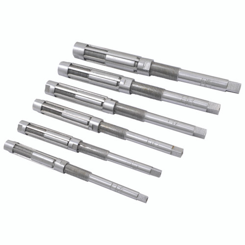 HHIP 6 PIECE A-F HIGH SPEED STEEL ADJUSTABLE BLADE REAMER SET (2006-9125)