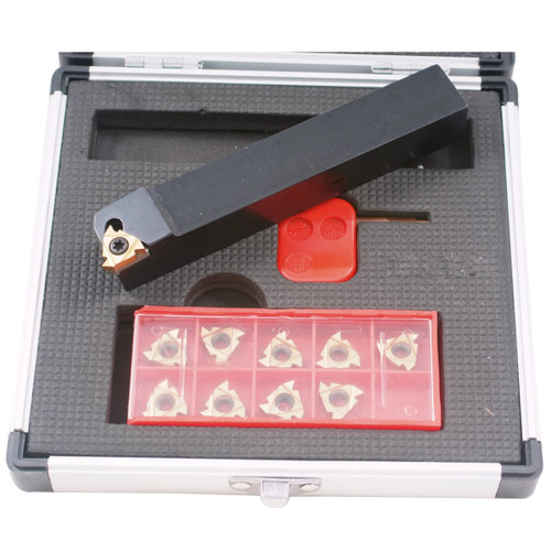 HHIP 5/8" EXTERNAL INDEXABLE THREADING TOOL HOLDER & INSERT KIT (2301-1750)