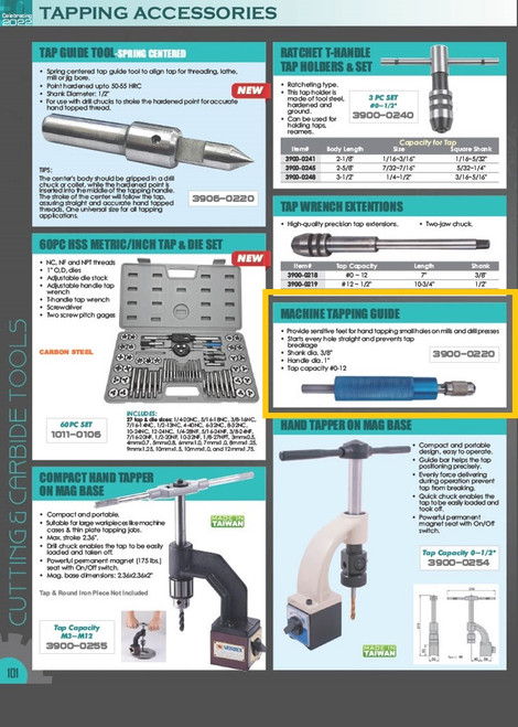HHIP 10-3/4" TAP WRENCH EXTENSION WITH 2-JAW CHUCK (3900-0219)