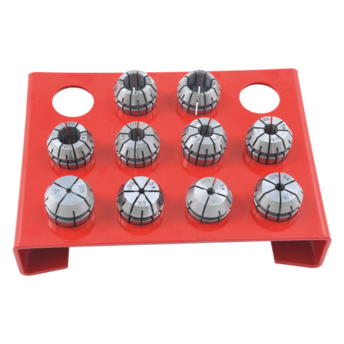 HHIP PRO-SERIES 10 PIECE ER-16 SPRING COLLET SET WITH RACK (3901-5360)