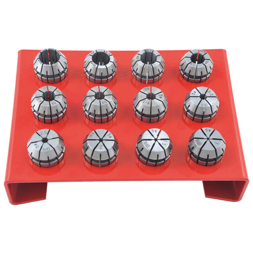 HHIP PRO-SERIES 12 PIECE ER-16 SPRING COLLET SET WITH RACK (3901-5375)