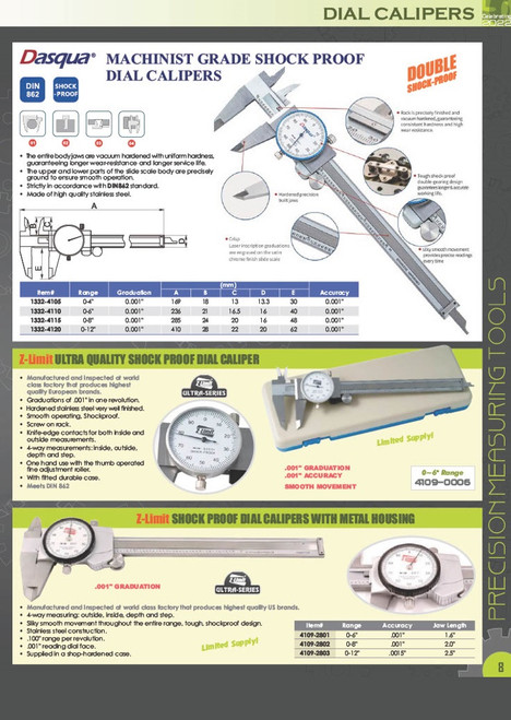 HHIP 8" ECONOMY DIAL CALIPER (4100-0021)