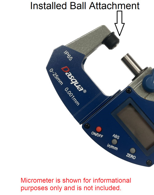 HHIP HHIP 5MM (1.969") ANVIL DIAMETER BALL ATTACHMENT FOR MICROMETERS (4200-0135)