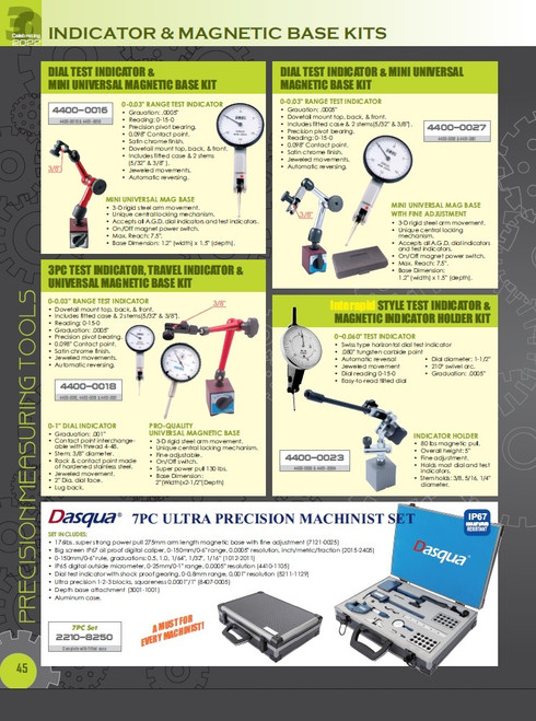HHIP 1" DIAL INDICATOR & MITY-MAG KIT (4400-0024)