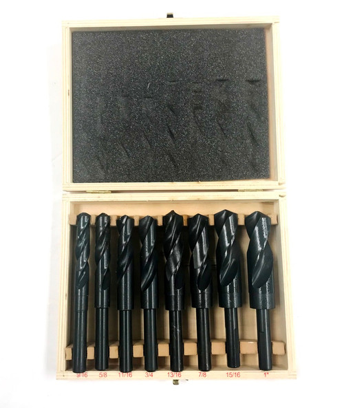 HHIP 9/16-1" 8 PIECE SILVER & DEMMING DRILL SET (5000-0010)