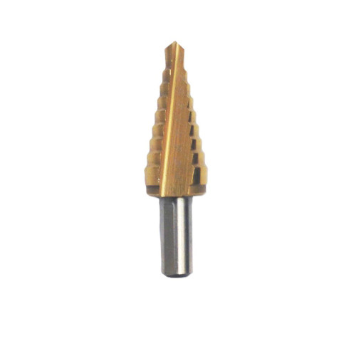 HHIP 1/4-3/4" TiN COATED HIGH SPEED STEEL STEP DRILL WITH 9 STEPS (5000-0015)