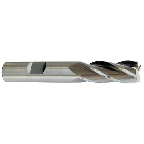 HHIP 1/4 X 3/8" 4 FLUTE HIGH SPEED STEEL SINGLE END CENTER CUT END MILL (5802-0250)