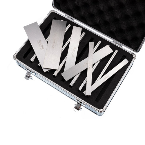 DASQUA 1/8" X 6" 10 PIECE PREMIUM PARALLEL SET WITH ALUMINUM CASE (8204-0015)