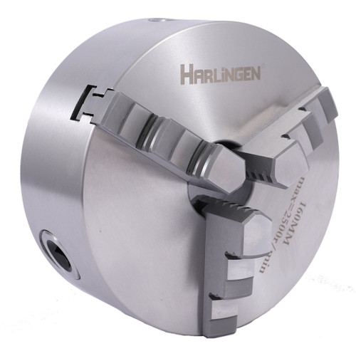 HARLINGEN 6" 3-JAW LATHE CHUCK PLAIN BACK (9712-1108)