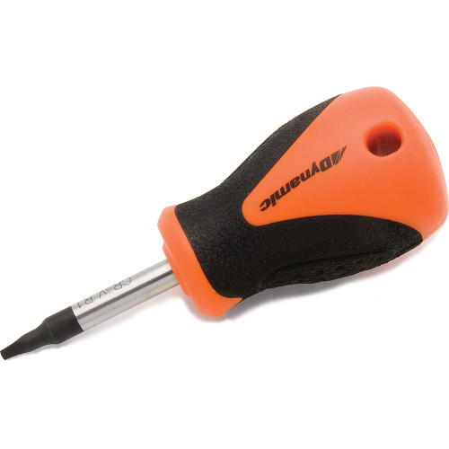 Dynamic Tools #1 Square Recess Stubby Screwdriver, Comfort Grip Handle (D062205) Main Image